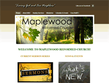 Tablet Screenshot of maplewoodchurch.org